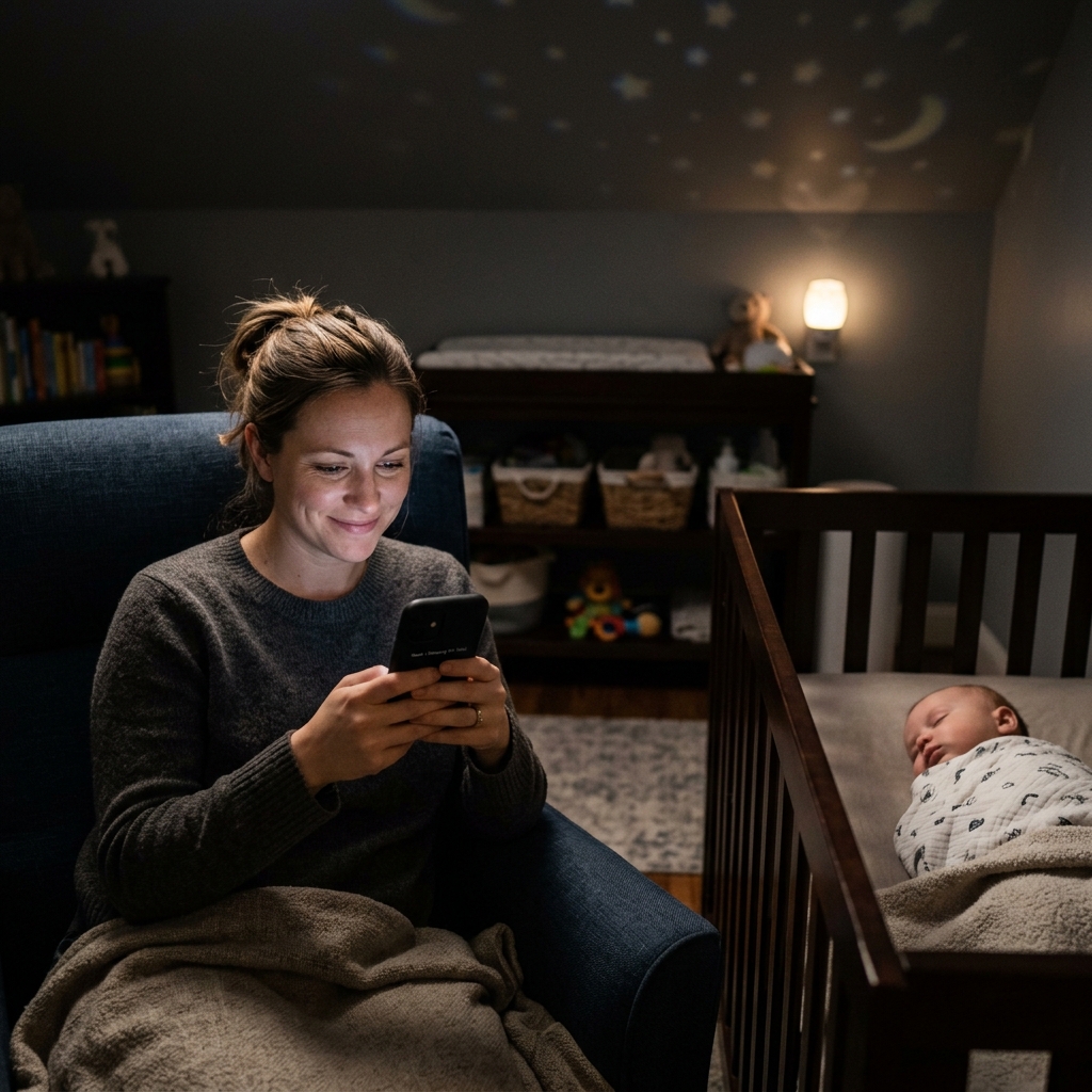 Baby monitor with app displayed on phone, top picks 2026 for peace of mind.