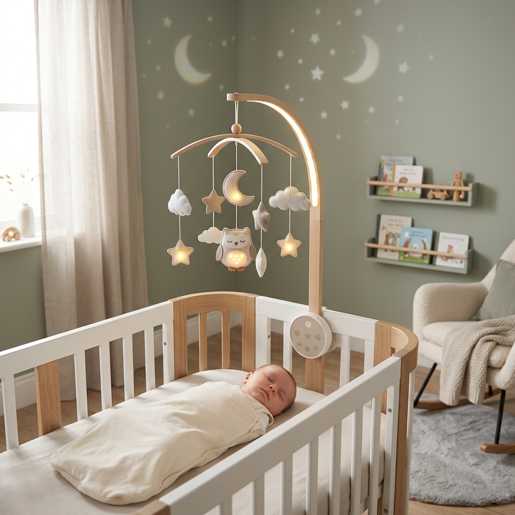 Best Cot Mobiles with Lights & Sound UK (2026) - Soothe Your Baby to Sleep