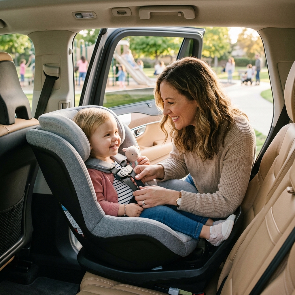 Swivel car seat rotating for easy child access, 2026 guide. Safer travel.